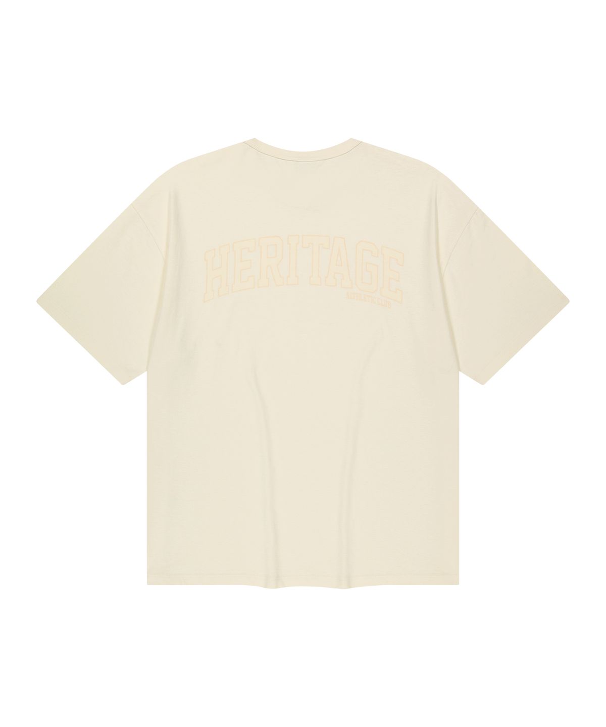 유니버스 가먼트(UNIVERSE GARMENT) 뉴트로 프렙 RHUG 티셔츠_IVORY