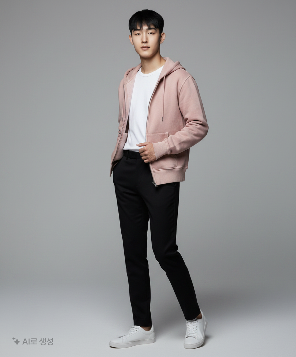 스파오(SPAO) 후드 집업 L