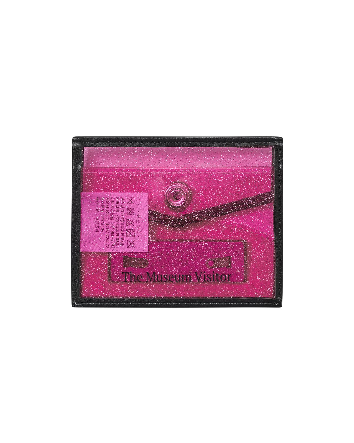 더뮤지엄비지터(THEMUSEUMVISITOR) CLEAR MUSE CARD WALLET (PINK)