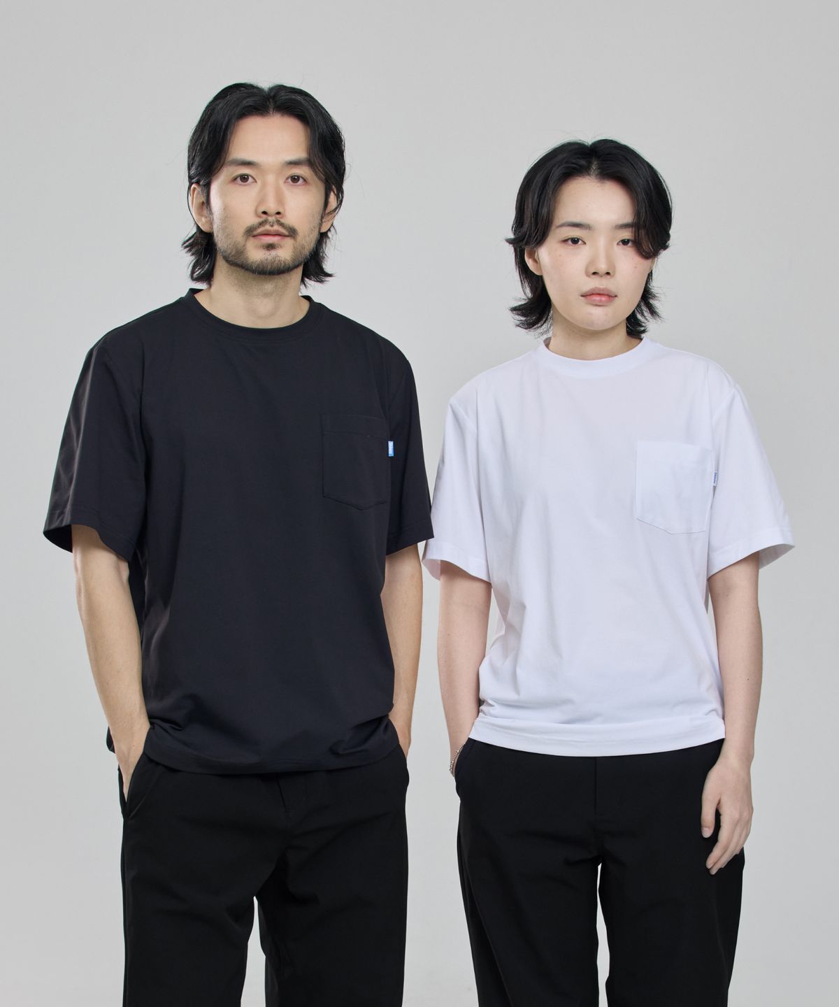 신즈(SHINZU) 엔지니어 180 포켓 반팔 티셔츠 [화이트]