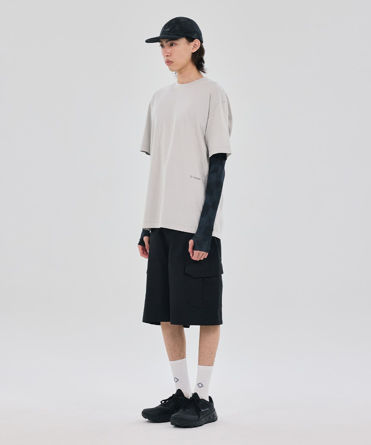 헬리녹스 웨어(HELINOX WEAR) 가먼트 다잉 반팔티셔츠_Light Gray