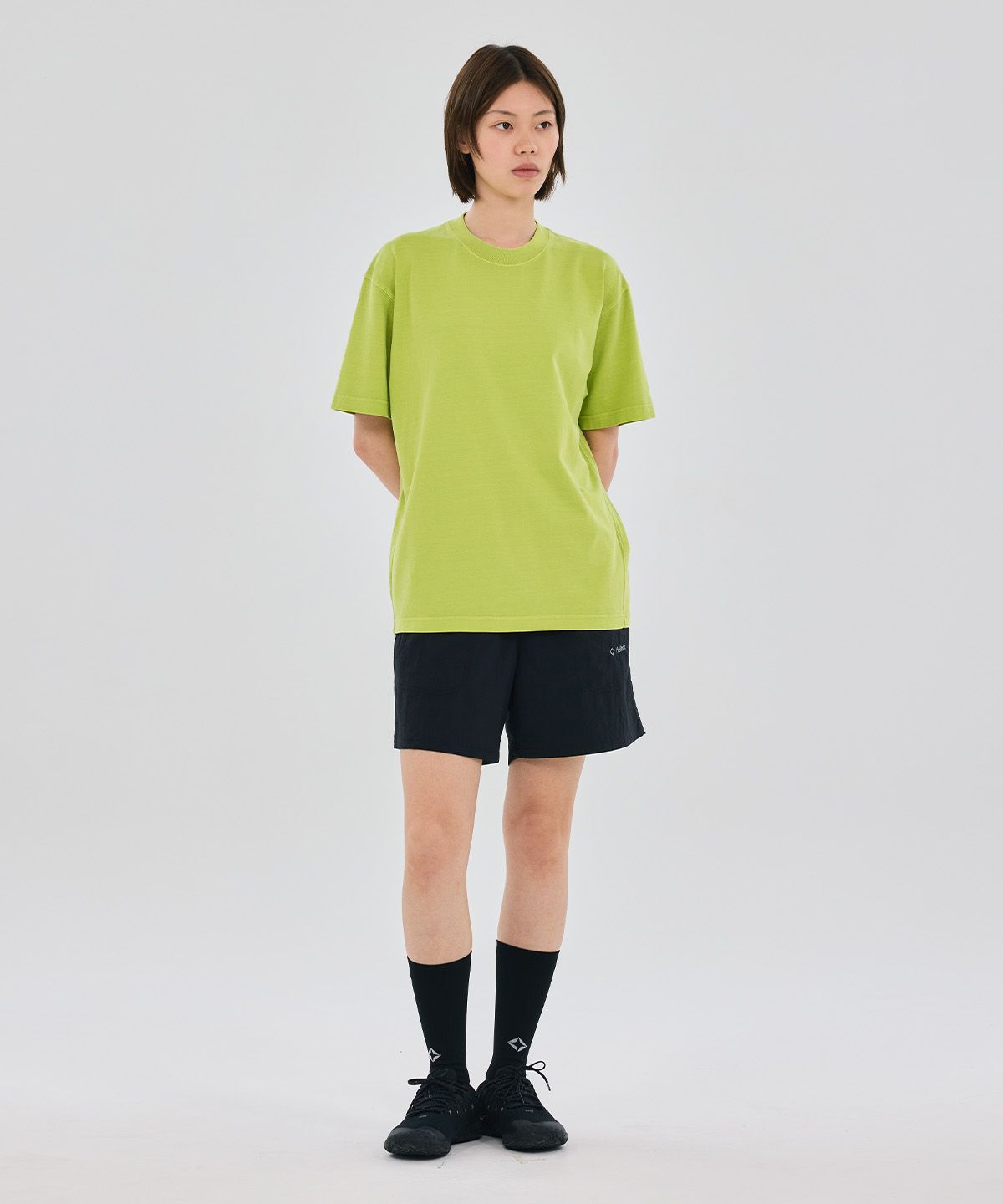 헬리녹스 웨어(HELINOX WEAR) 가먼트 다잉 반팔티셔츠_Neon Green