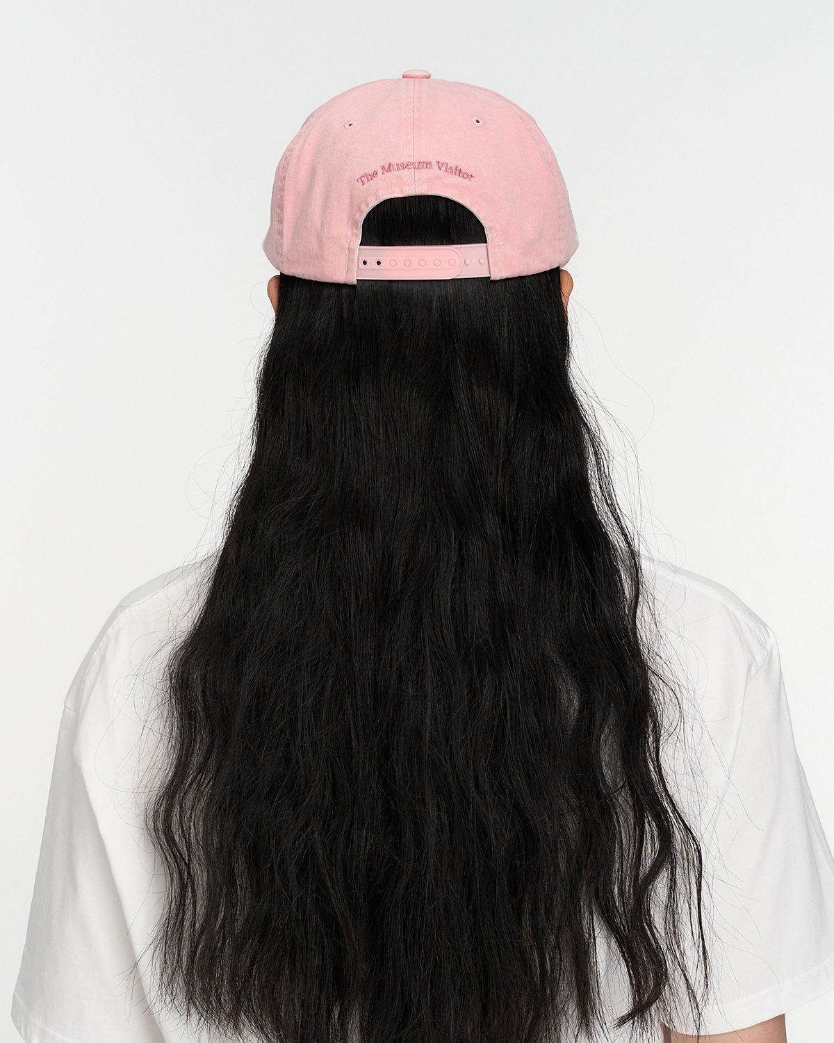 더뮤지엄비지터(THEMUSEUMVISITOR) LOVE IN WASHED BALL CAP (PINK)