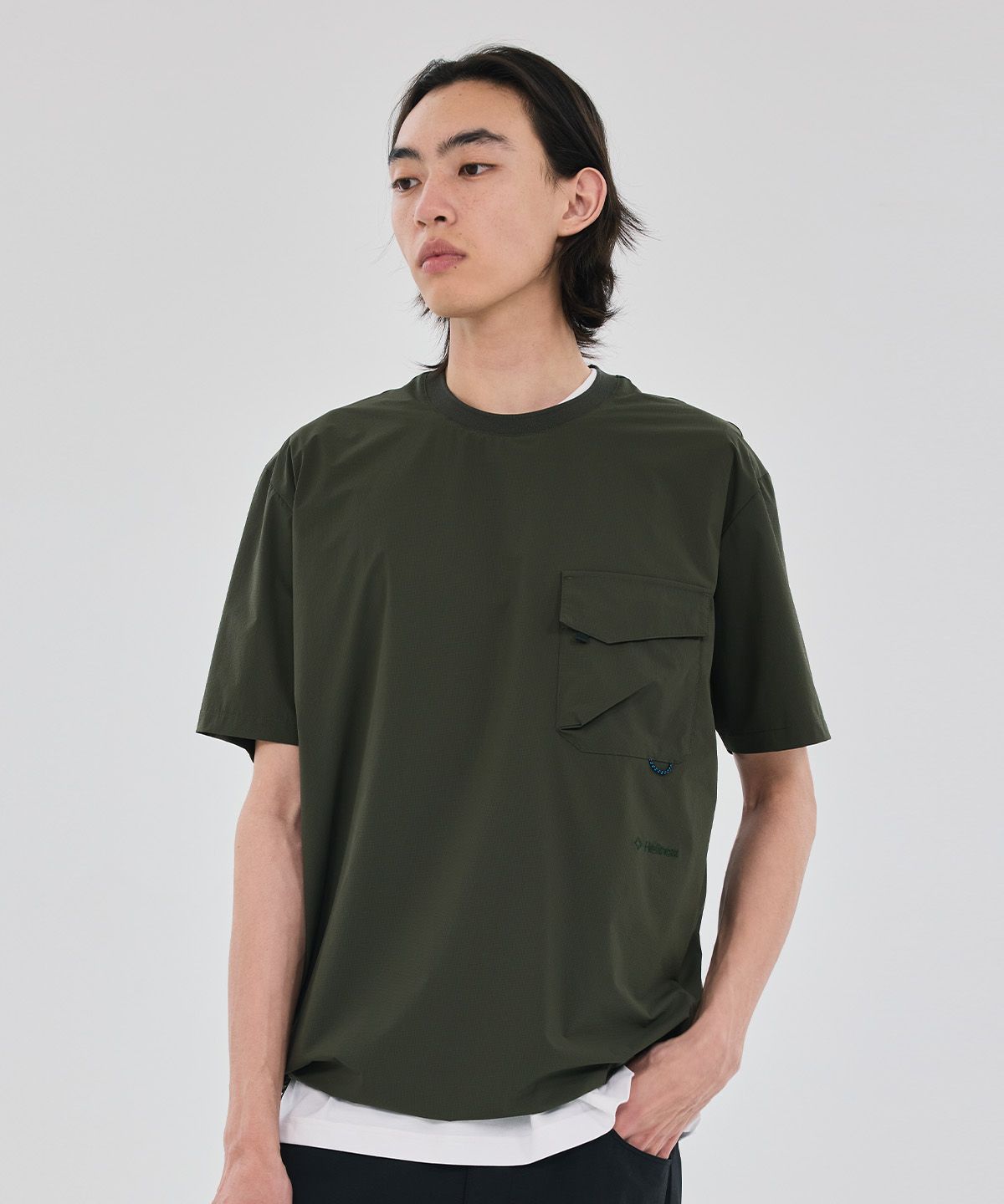 헬리녹스 웨어(HELINOX WEAR) 필드 포켓 반팔 티셔츠_Dark Khaki