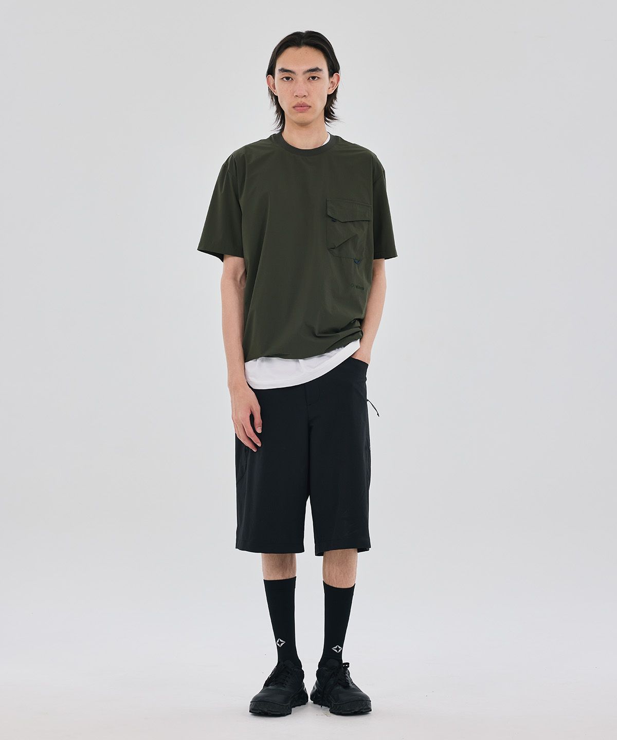 헬리녹스 웨어(HELINOX WEAR) 필드 포켓 반팔 티셔츠_Dark Khaki