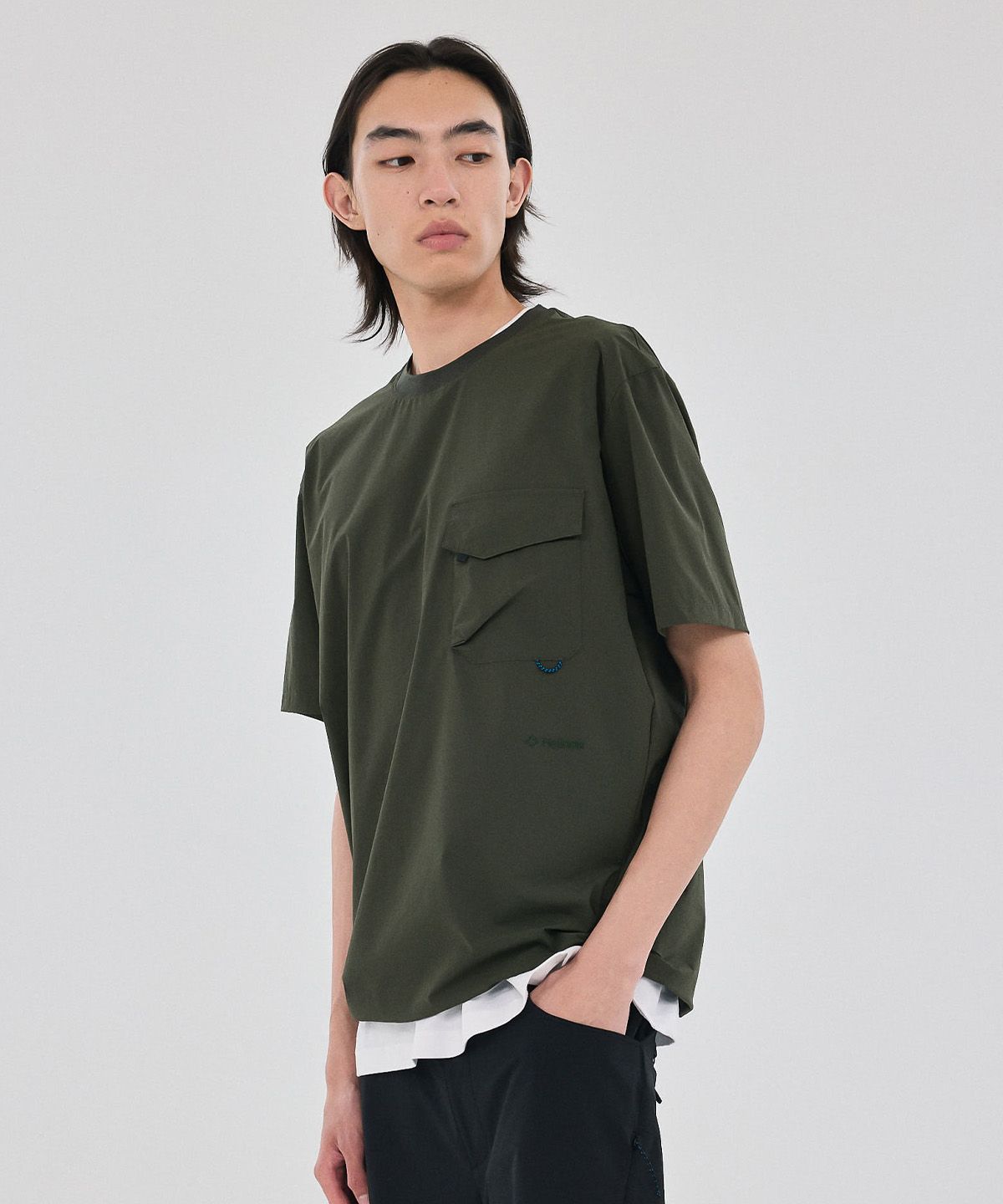 헬리녹스 웨어(HELINOX WEAR) 필드 포켓 반팔 티셔츠_Dark Khaki