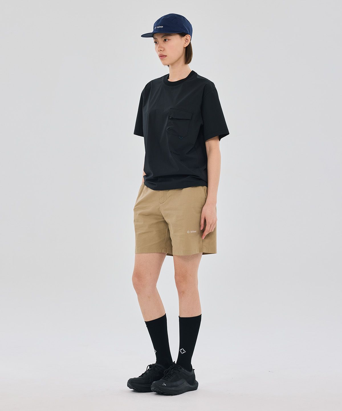 헬리녹스 웨어(HELINOX WEAR) 필드 포켓 반팔 티셔츠_Black