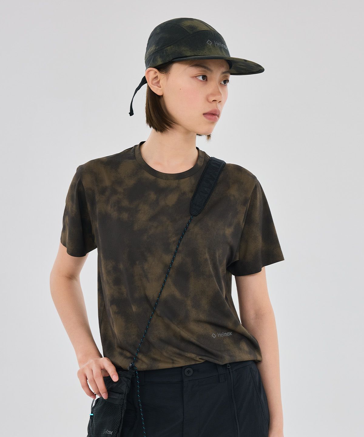 헬리녹스 웨어(HELINOX WEAR) 네츄럴 카모 반팔 티셔츠_Khaki