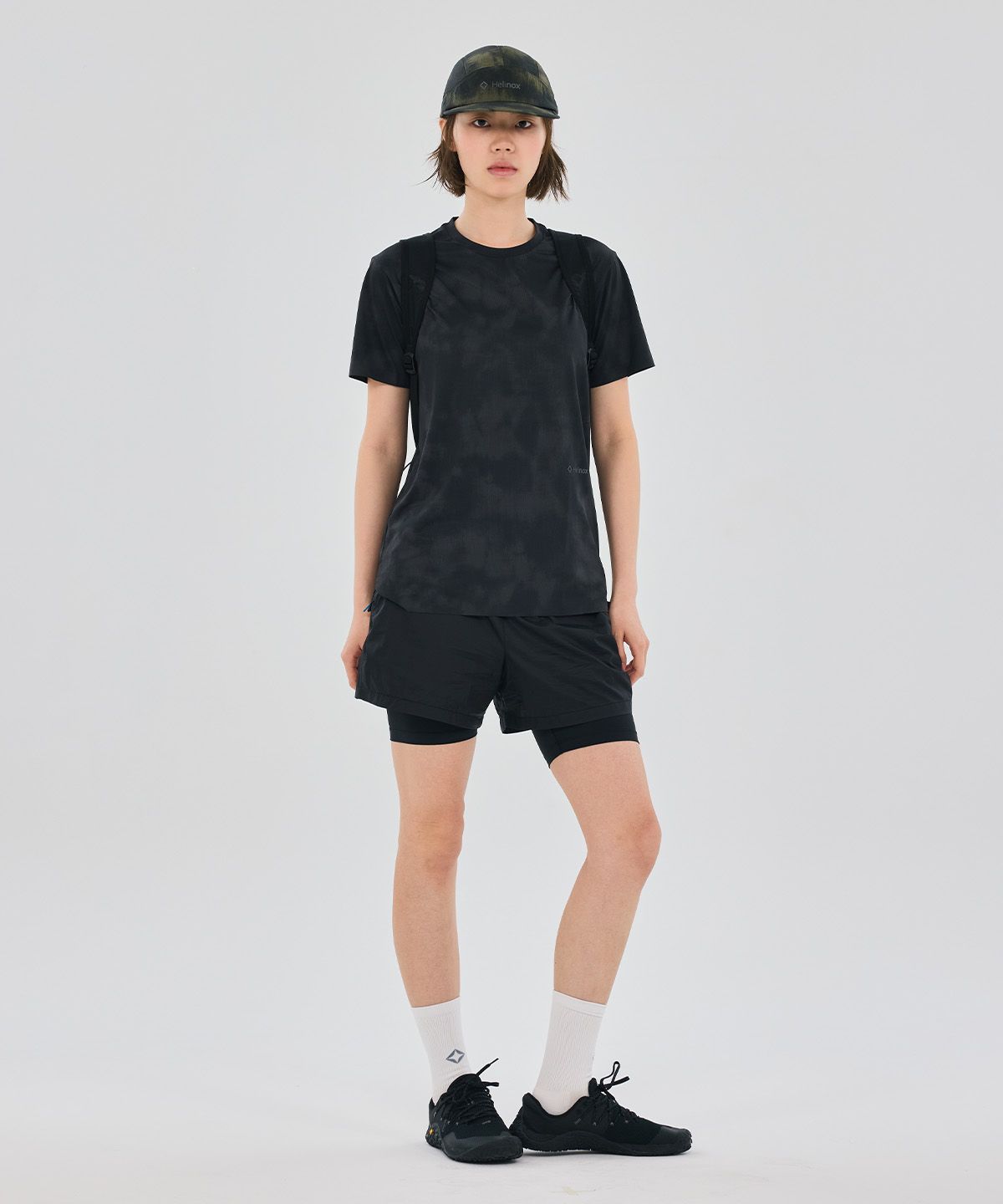 헬리녹스 웨어(HELINOX WEAR) 네츄럴 카모 반팔 티셔츠_Dark Gray