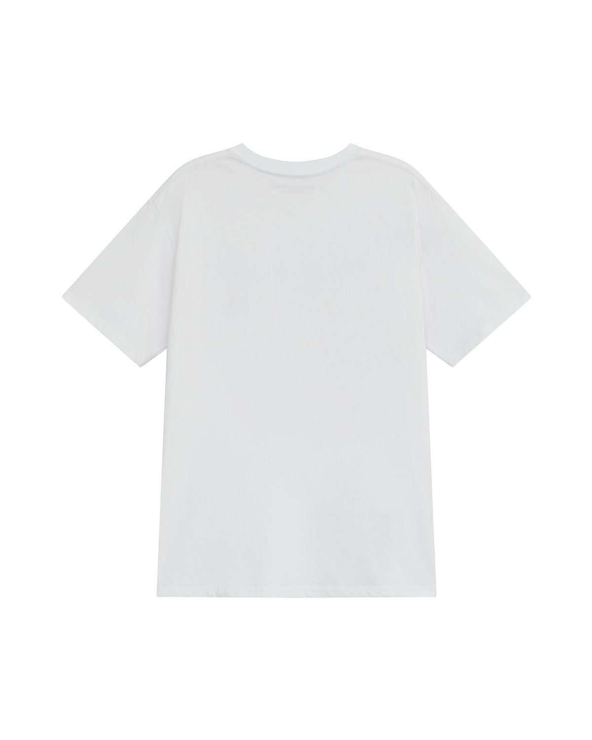 더뮤지엄비지터(THEMUSEUMVISITOR) ESSENTIAL LOGO OVERFIT T-SHIRT (WHITE)