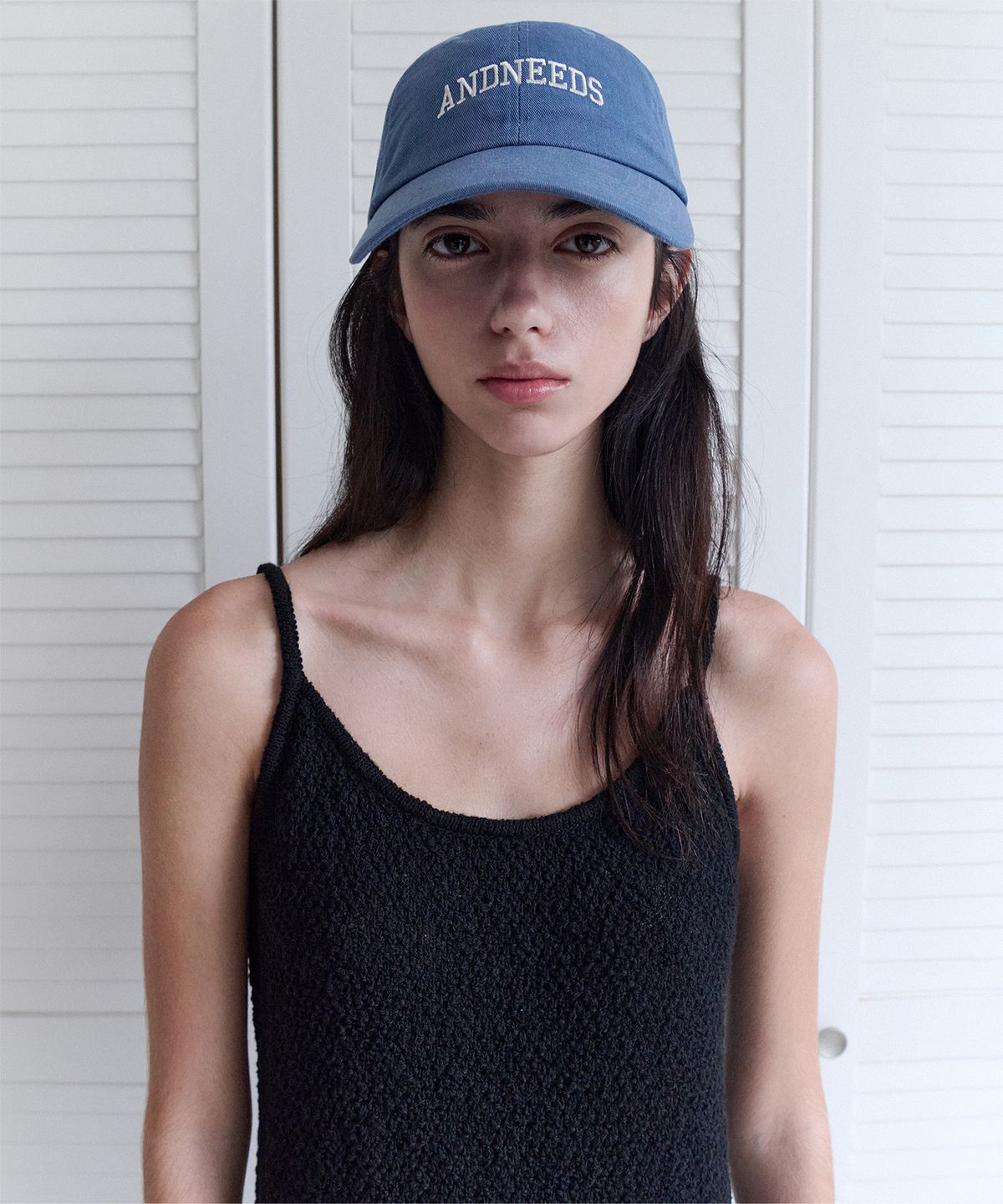 앤니즈(ANDNEEDS) Tipo logo ball cap (blue)