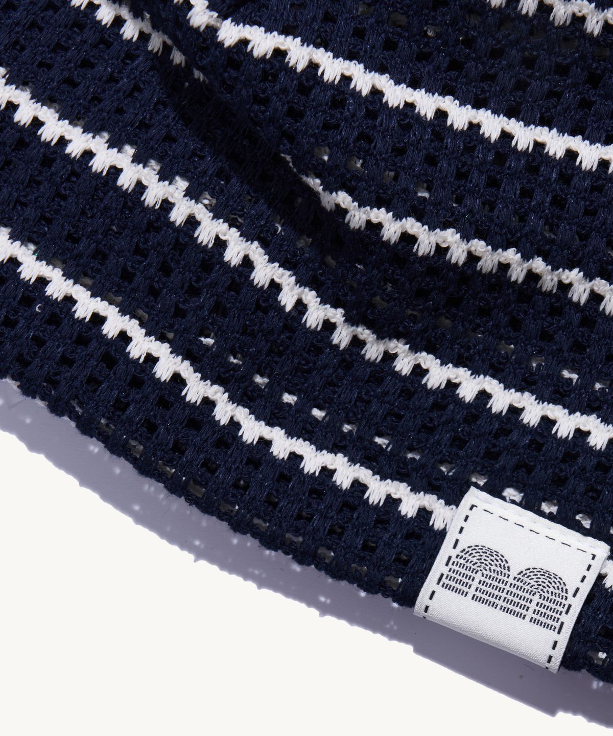 낫뉴(NOT NEW) nn Label Crochet Beanie Navy