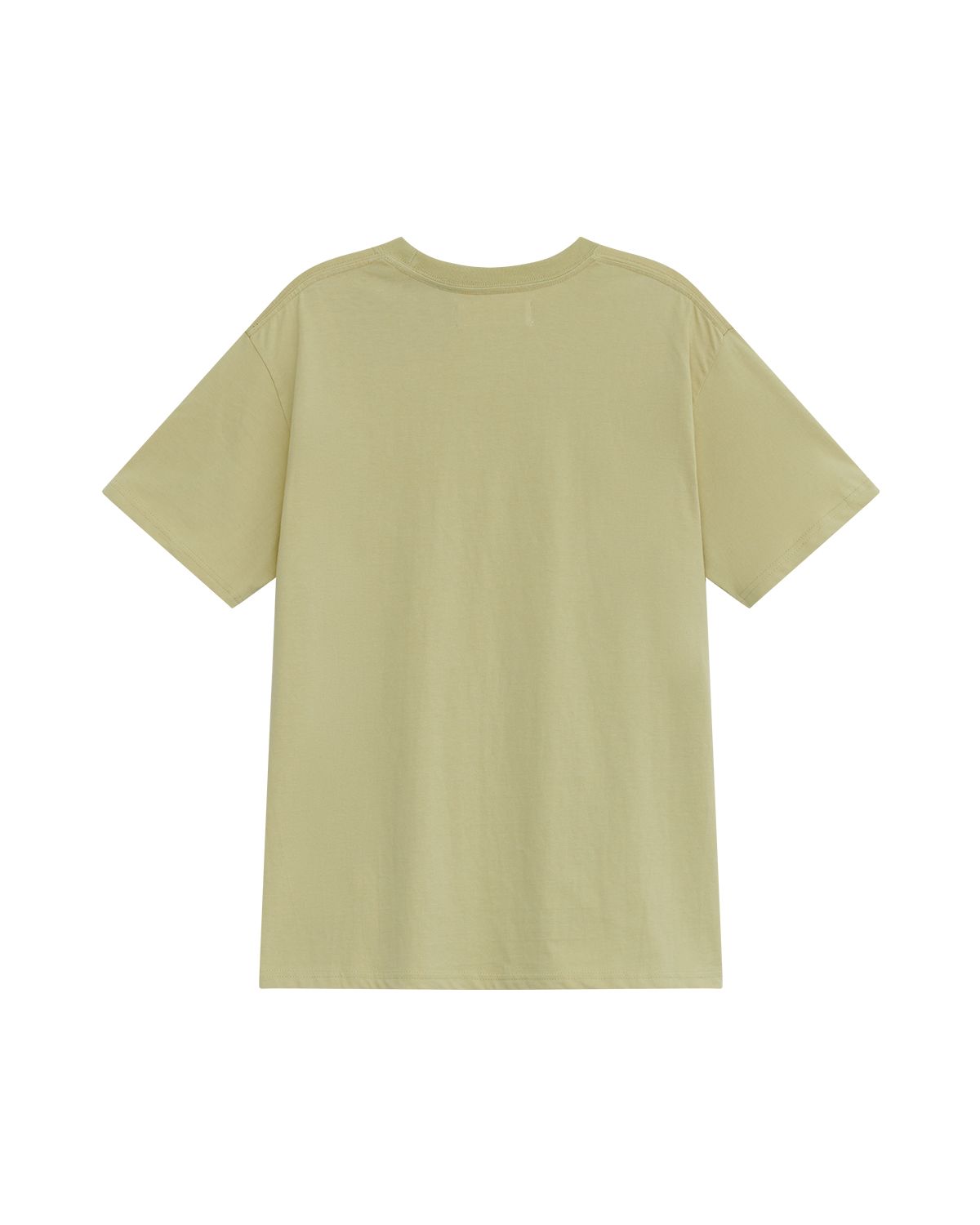 더뮤지엄비지터(THEMUSEUMVISITOR) ESSENTIAL LOGO OVERFIT T-SHIRT (LIME)