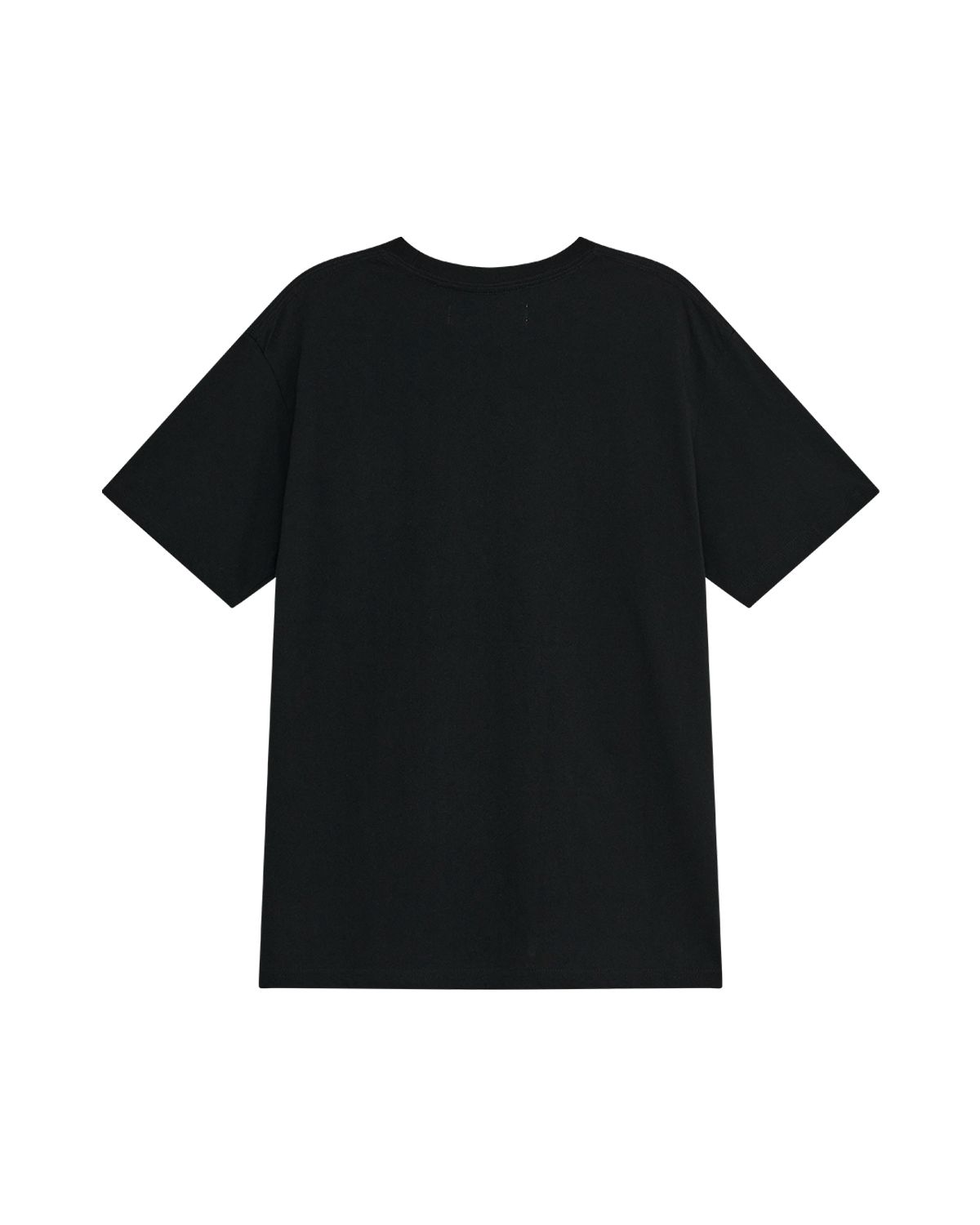 더뮤지엄비지터(THEMUSEUMVISITOR) ESSENTIAL LOGO OVERFIT T-SHIRT (BLACK)