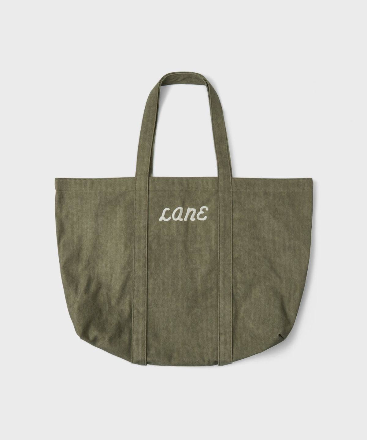 레인 아파트먼트(LANE APARTMENT) COTTON LOGO BIG BAG [KHAKI]