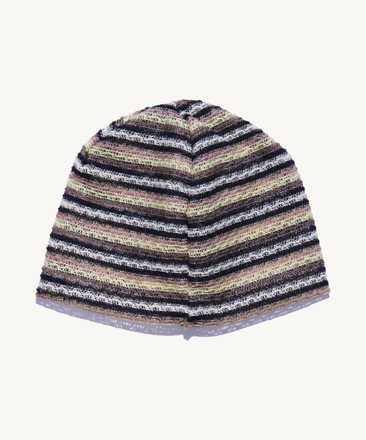 낫뉴(NOT NEW) Summer nn Label Pattern Beanie Grey