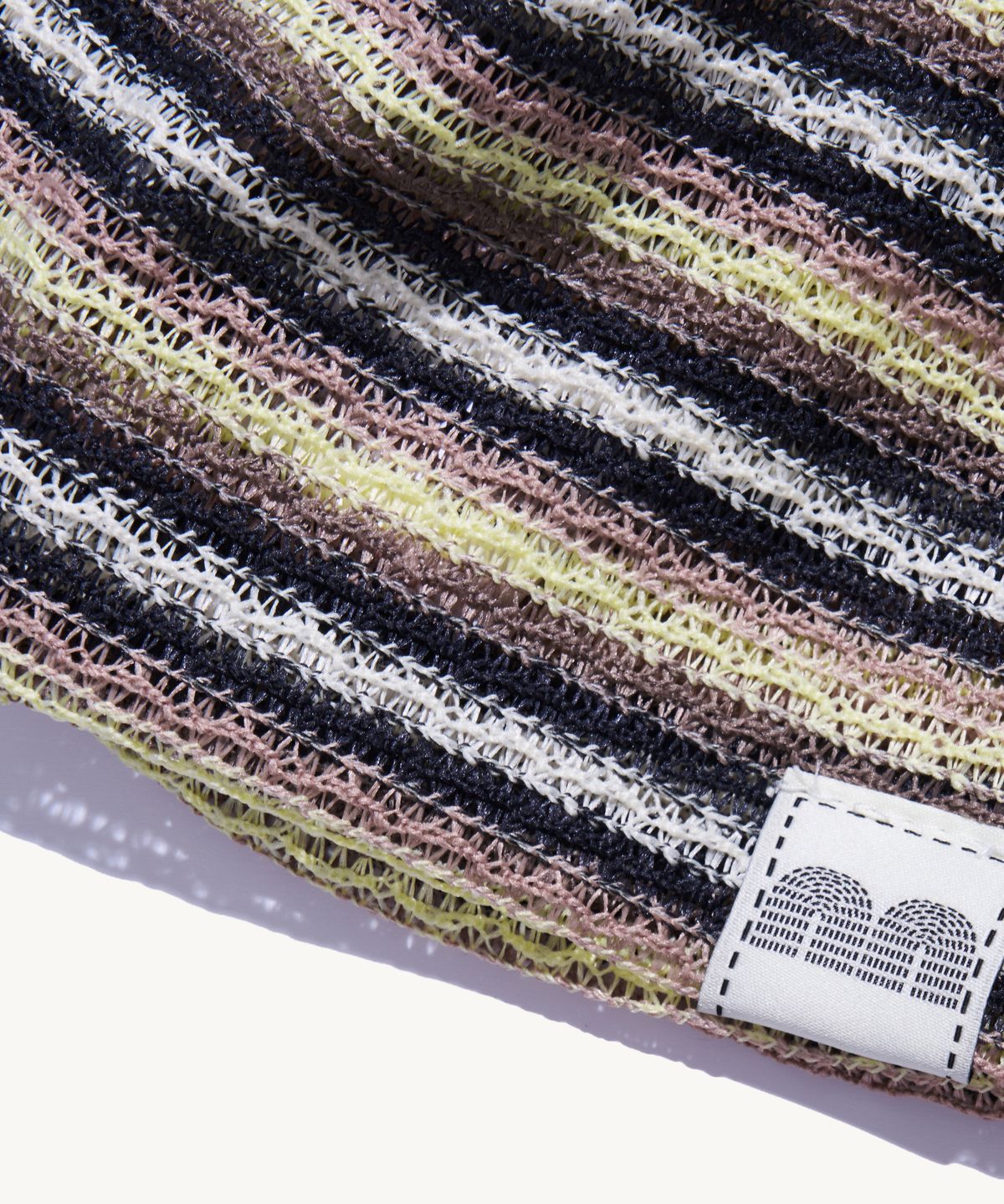 낫뉴(NOT NEW) Summer nn Label Pattern Beanie Grey