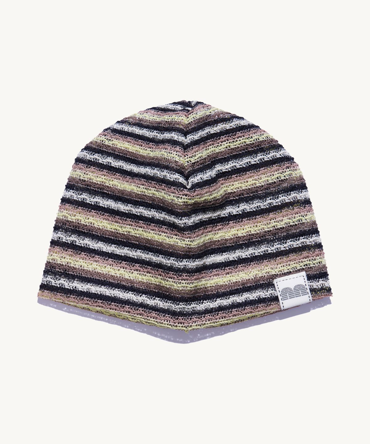 낫뉴(NOT NEW) Summer nn Label Pattern Beanie Grey