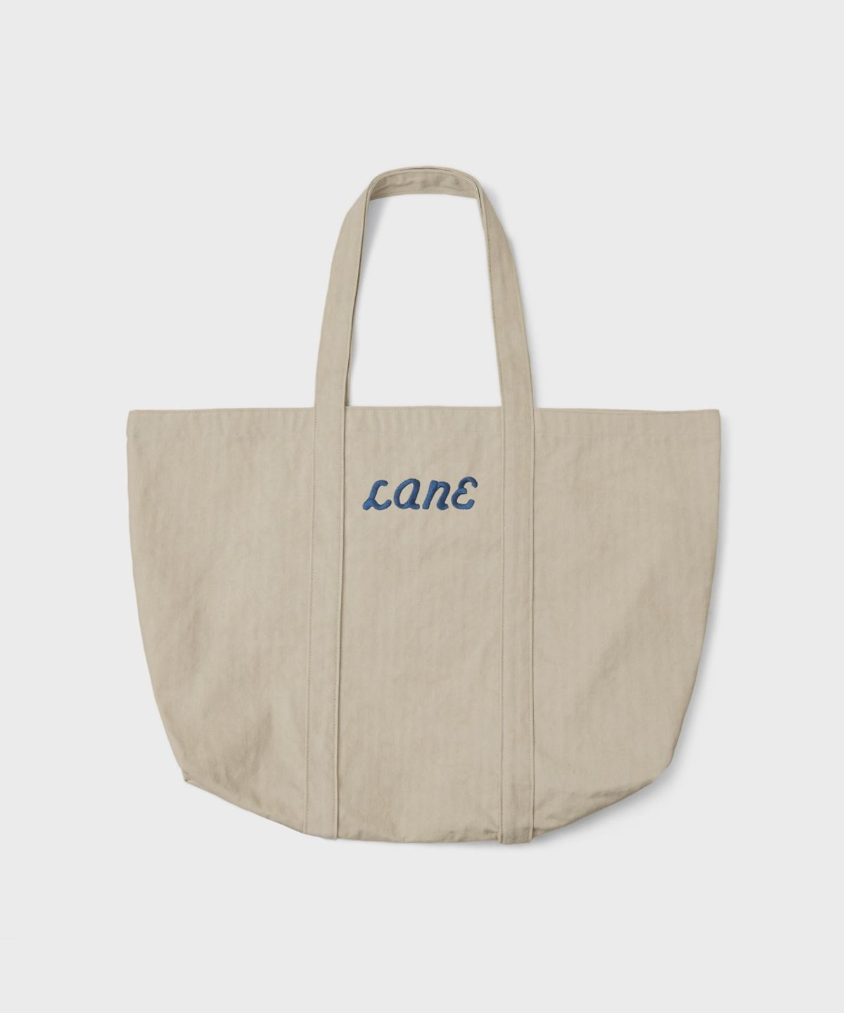 레인 아파트먼트(LANE APARTMENT) COTTON LOGO BIG BAG [BEIGE]