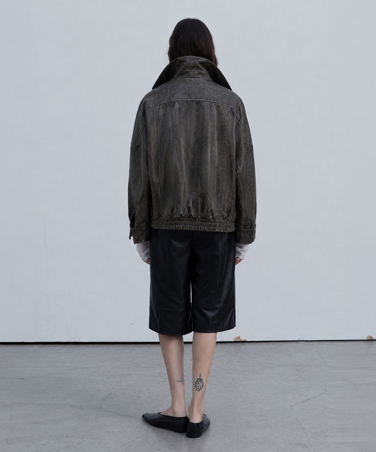 베르데마르(VERDEMAR) Double Collar Zip-up Jacket_Deep Antik
