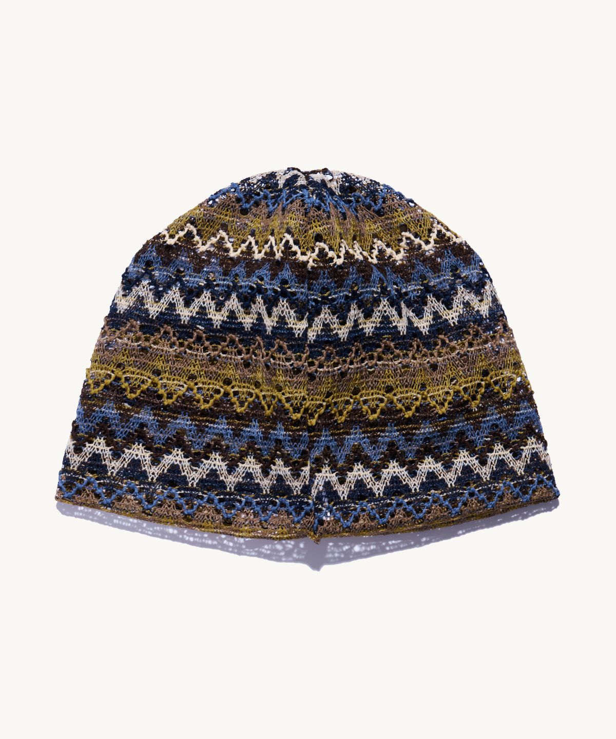 낫뉴(NOT NEW) Summer nn Label Pattern Beanie Blue