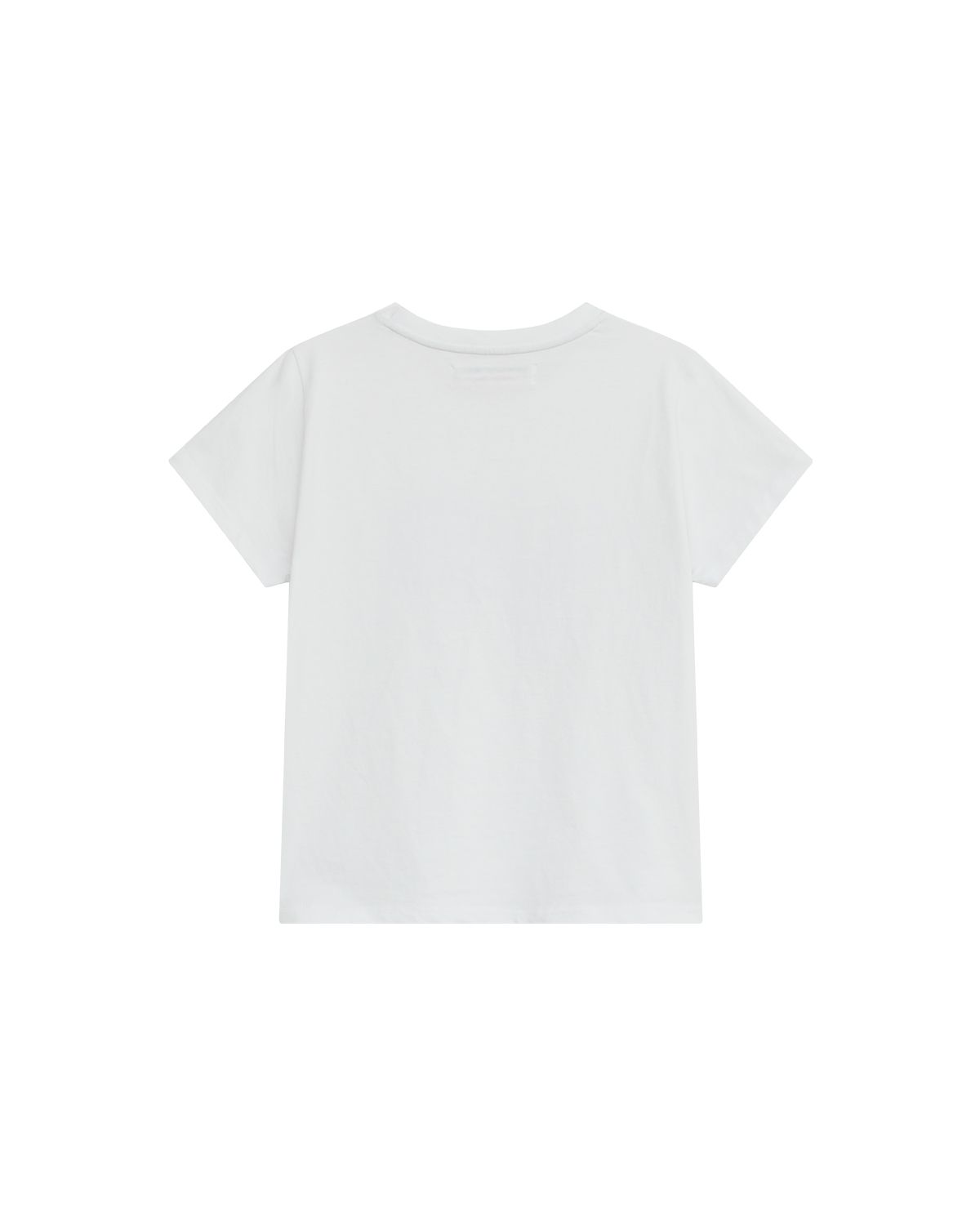 더뮤지엄비지터(THEMUSEUMVISITOR) W FLOWER BLOCK GRAPHIC T-SHIRT (WHITE)