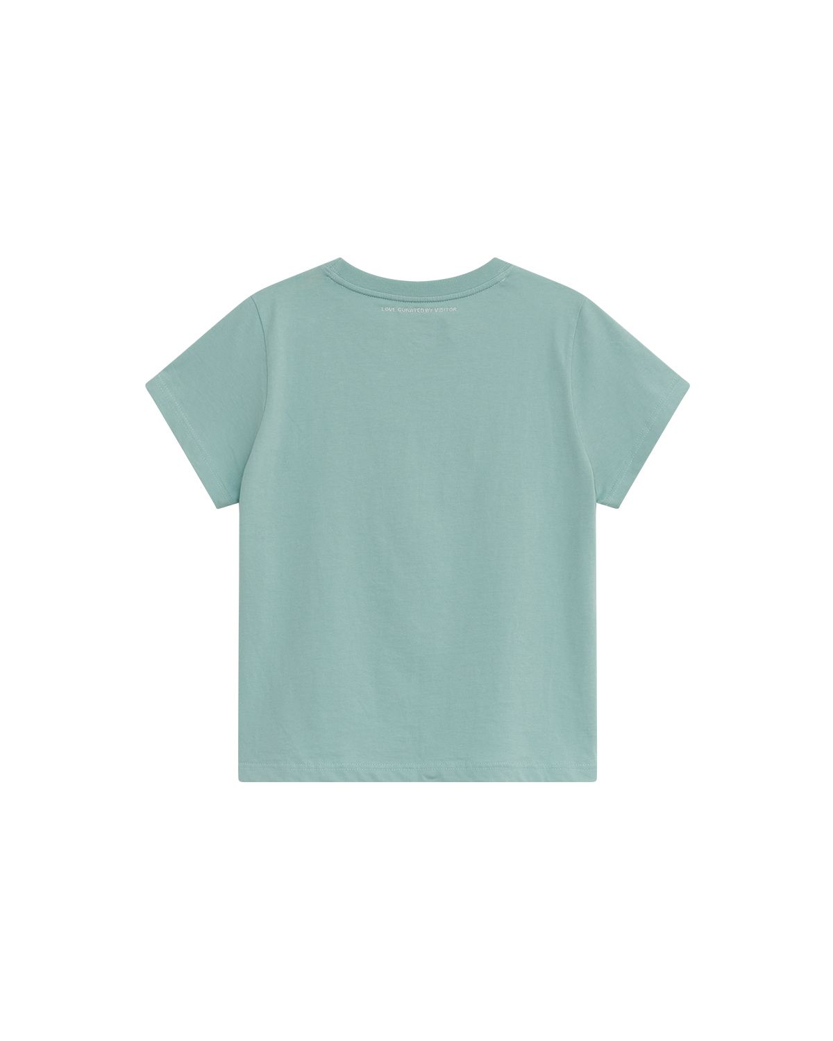 더뮤지엄비지터(THEMUSEUMVISITOR) W DOT COLLAGE PRINTED T-SHIRT (MINT)