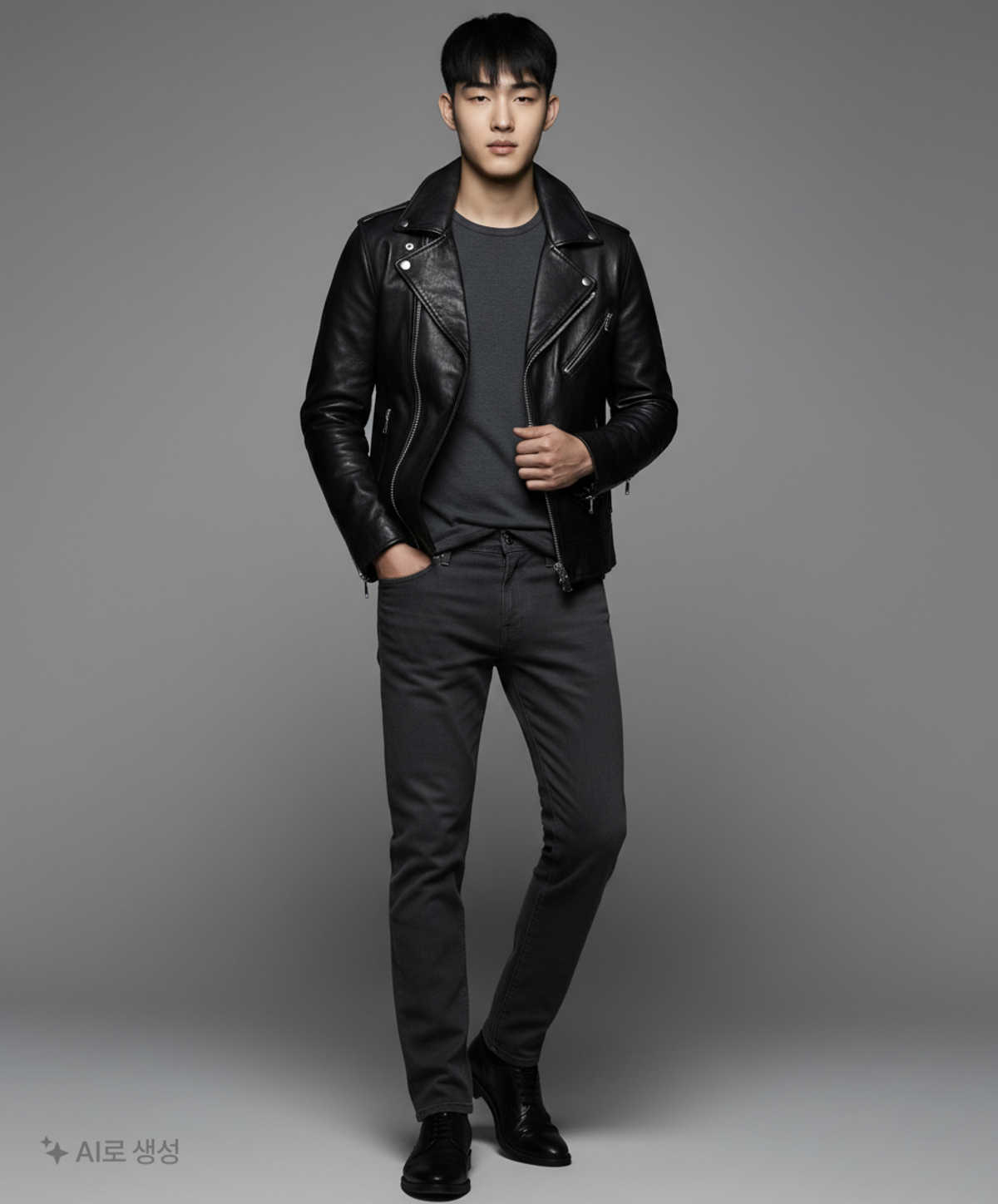 네이키드앤페이머스(NAKED&FAMOUS) SkinnyGuy Black Power Stretch 34
