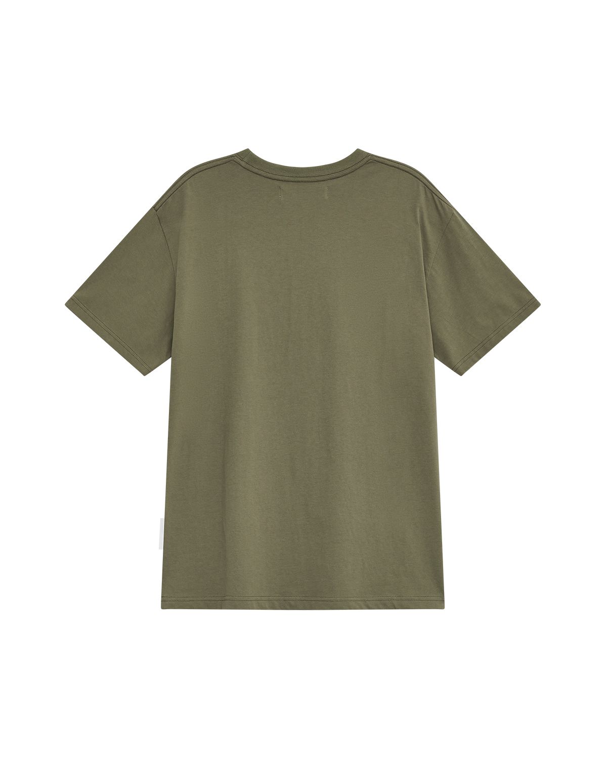 더뮤지엄비지터(THEMUSEUMVISITOR) TWO CURATORS ARTWORK OVERFIT T-SHIRT (KHAKI)