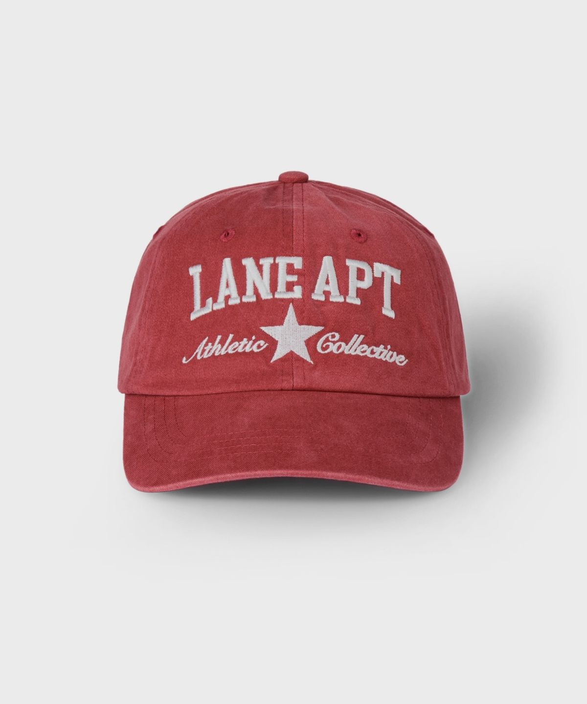 레인 아파트먼트(LANE APARTMENT) WASHING LOGO CAP [VINTAGE RED]