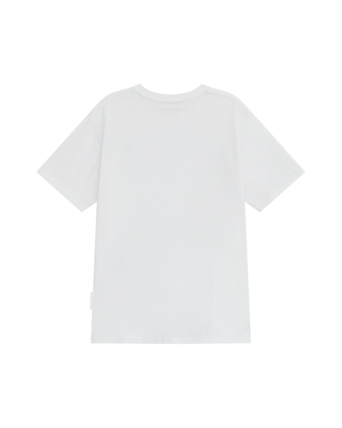 더뮤지엄비지터(THEMUSEUMVISITOR) PIXEL HEART SIGNATURE OVERFIT T-SHIRT (WHITE)