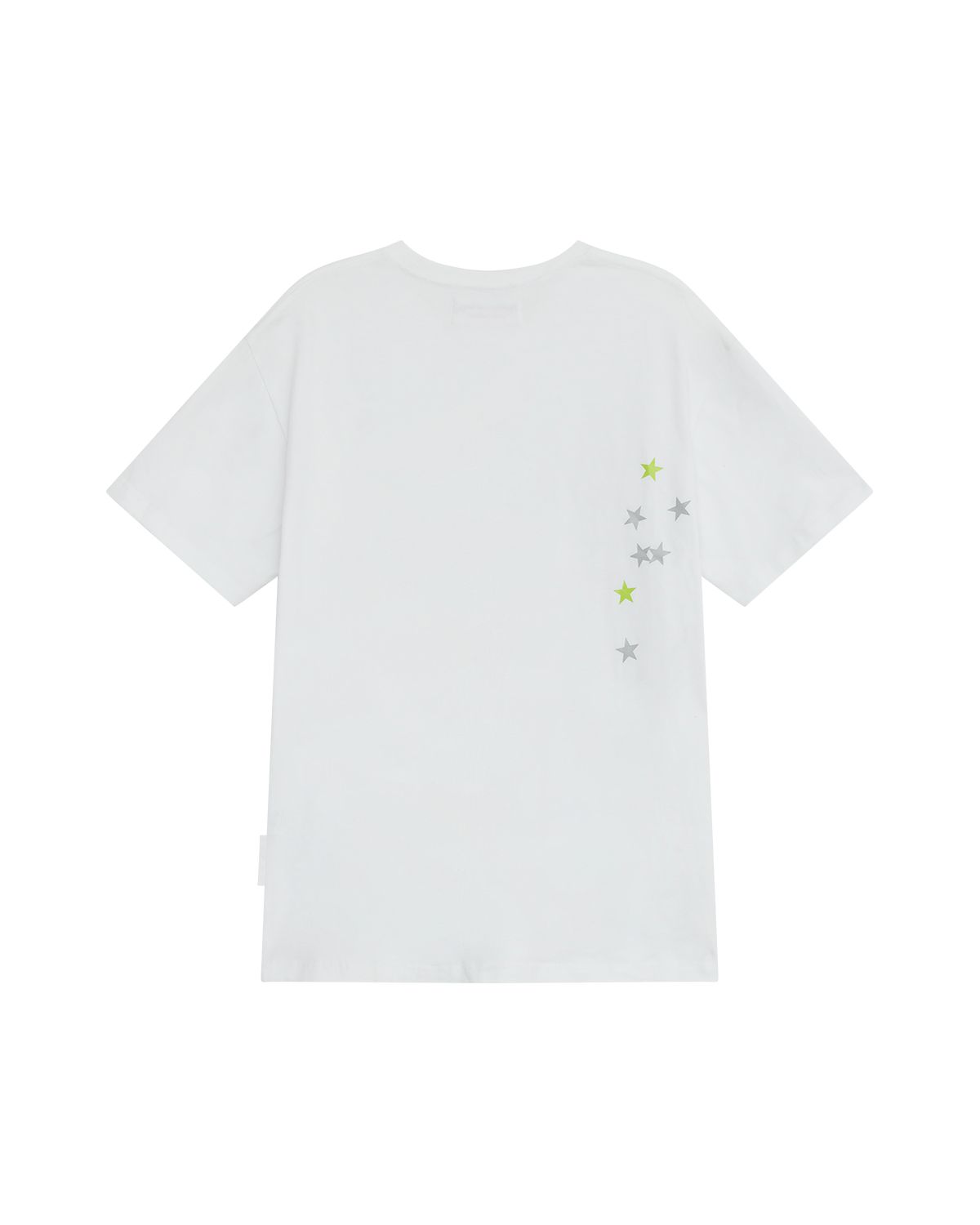 더뮤지엄비지터(THEMUSEUMVISITOR) CHECK PRINTED OVERSIZED T-SHIRT (WHITE)