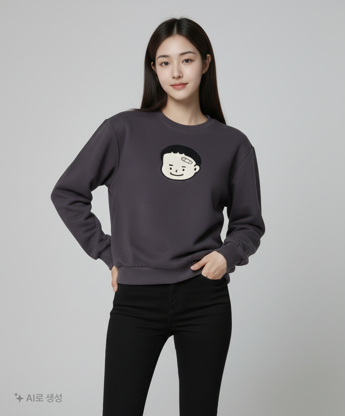 스파오 프렌즈(SPAO FRIENDS) 맨투맨/스웨트셔츠 S