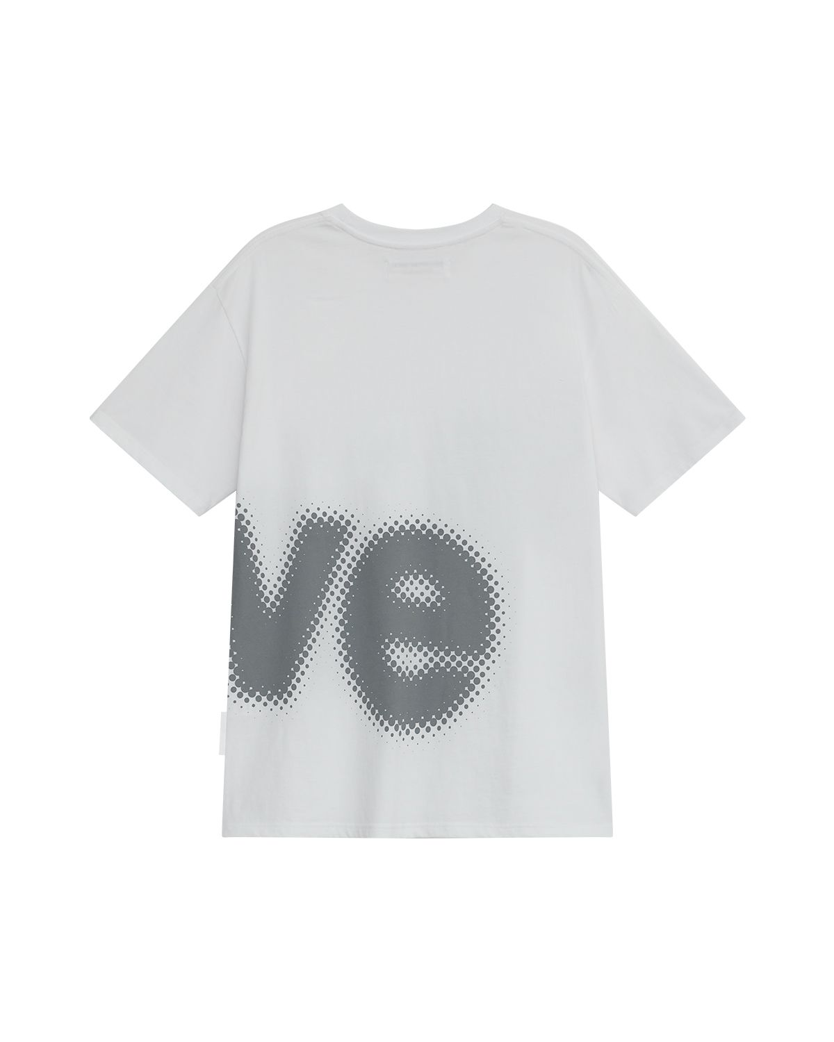 더뮤지엄비지터(THEMUSEUMVISITOR) BLUR LOGO GRAPHIC OVERFIT T-SHIRT (WHITE)