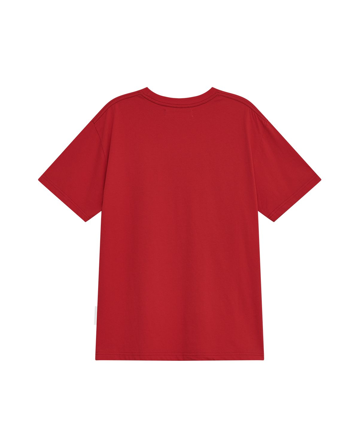 더뮤지엄비지터(THEMUSEUMVISITOR) HEART PATCH LOVE CURATED OVERFIT T-SHIRT (RED)