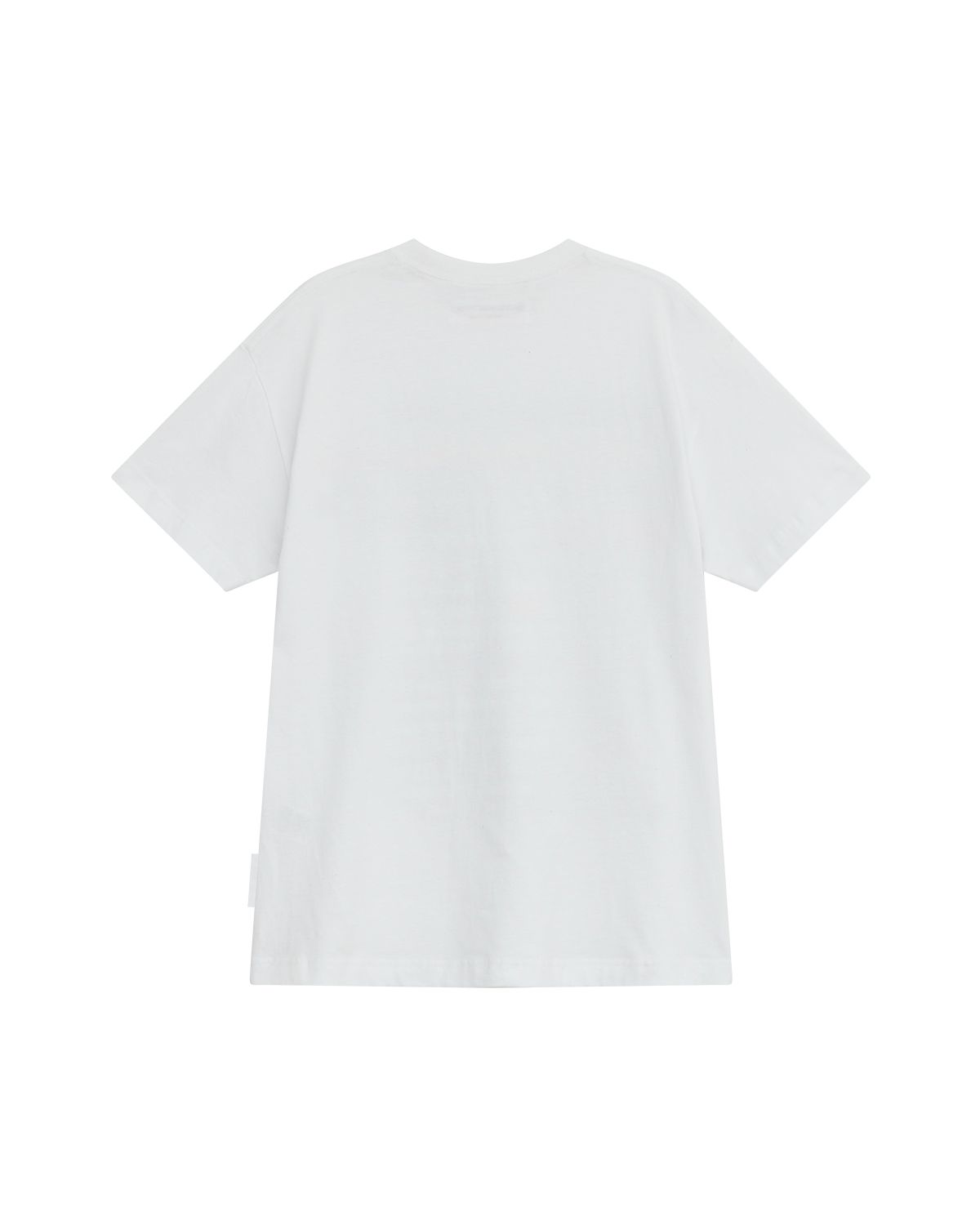 더뮤지엄비지터(THEMUSEUMVISITOR) MULTI TEXT GRAFFITI T-SHIRT (WHITE)