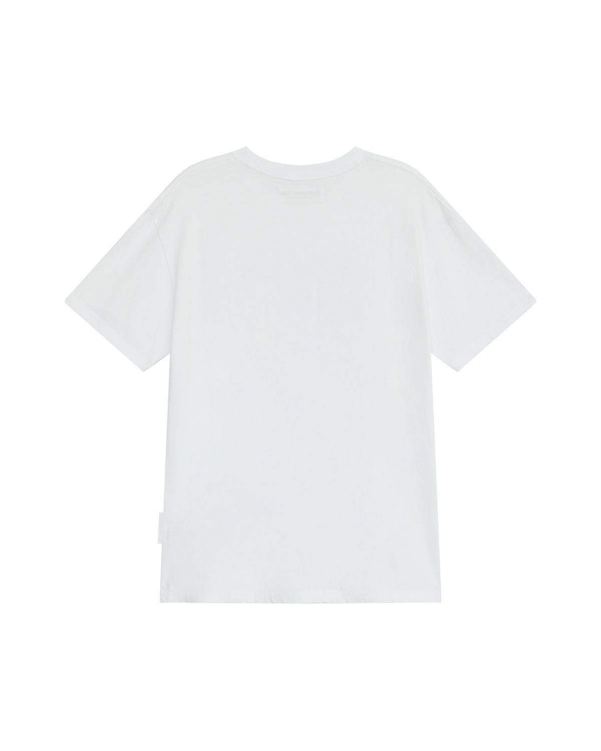 더뮤지엄비지터(THEMUSEUMVISITOR) LETTERING HEART OVERFIT T-SHIRT (WHITE)