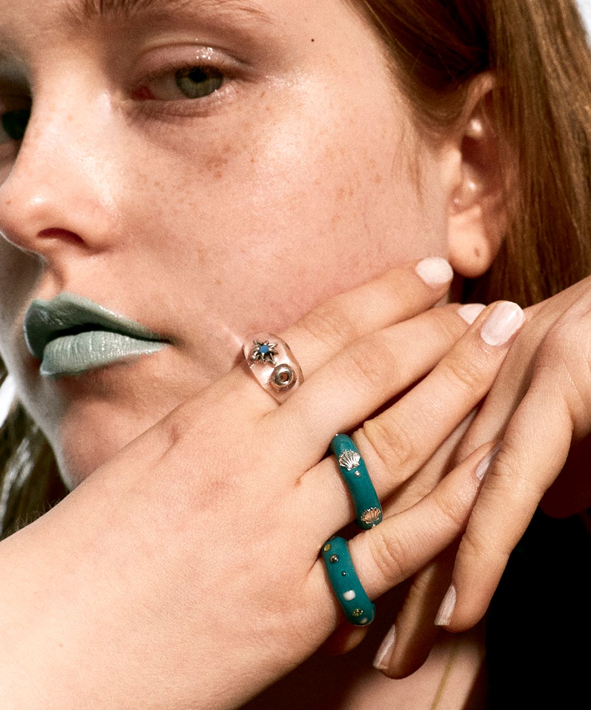 엔프프(NFF) murex ring-teal blue