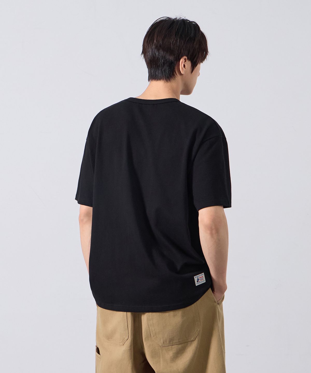 앨빈클로(ALVINCLO) [탄탄한 핏] 무지 오버핏 반팔티셔츠 AST3653 (4COLOR)