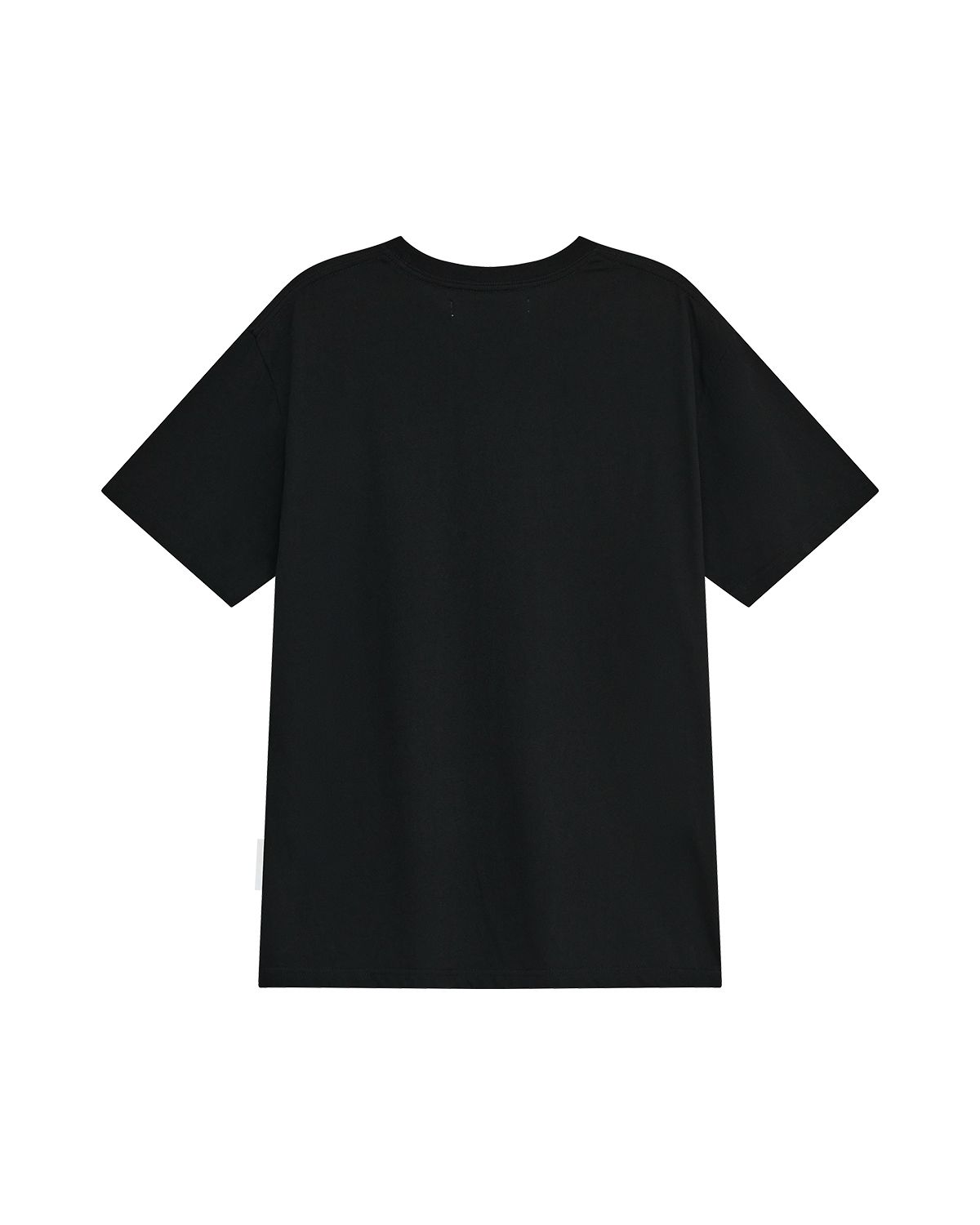 더뮤지엄비지터(THEMUSEUMVISITOR) ART APPLIQUE OVERFIT T-SHIRT (BLACK)