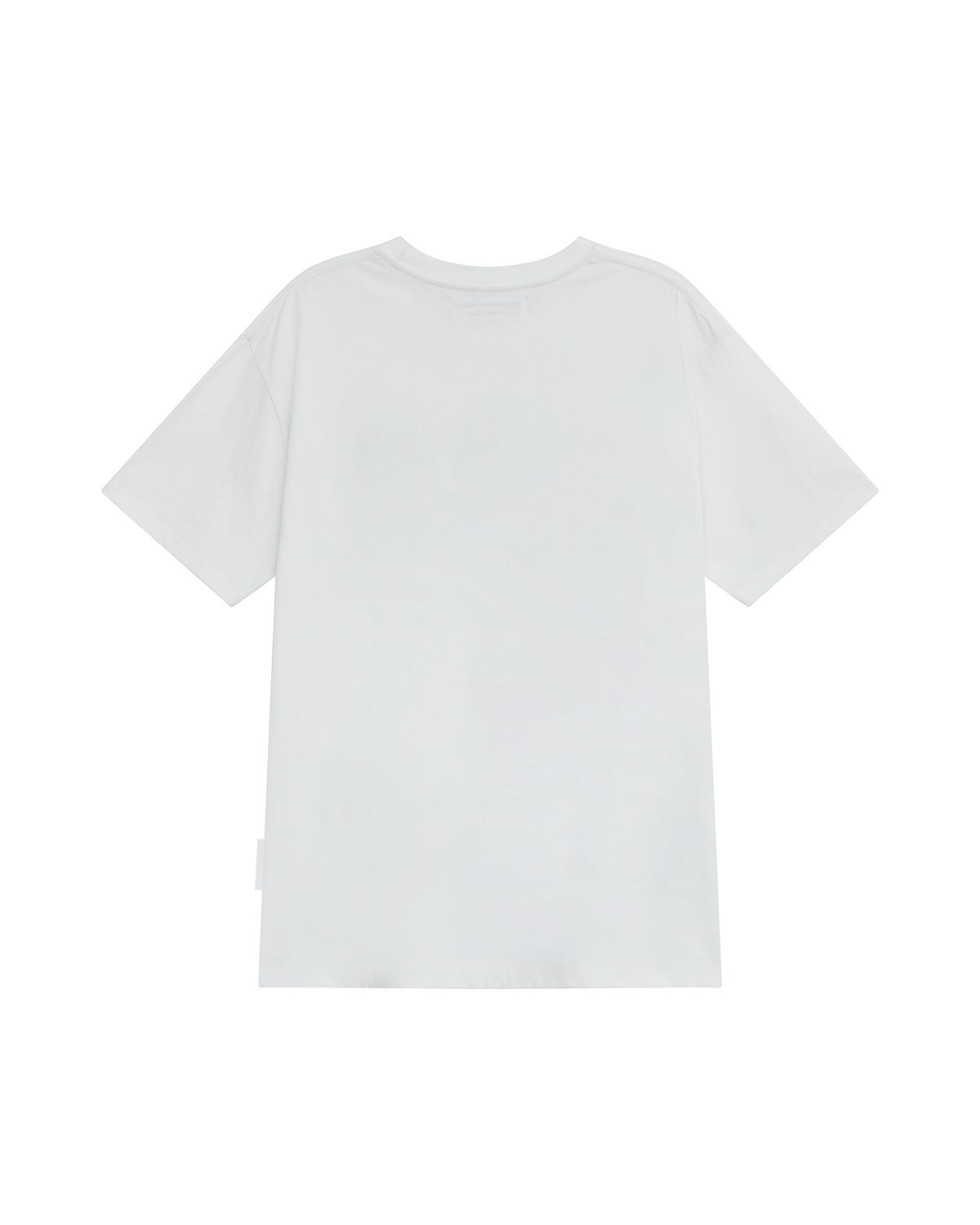 더뮤지엄비지터(THEMUSEUMVISITOR) ART APPLIQUE OVERFIT T-SHIRT (WHITE)