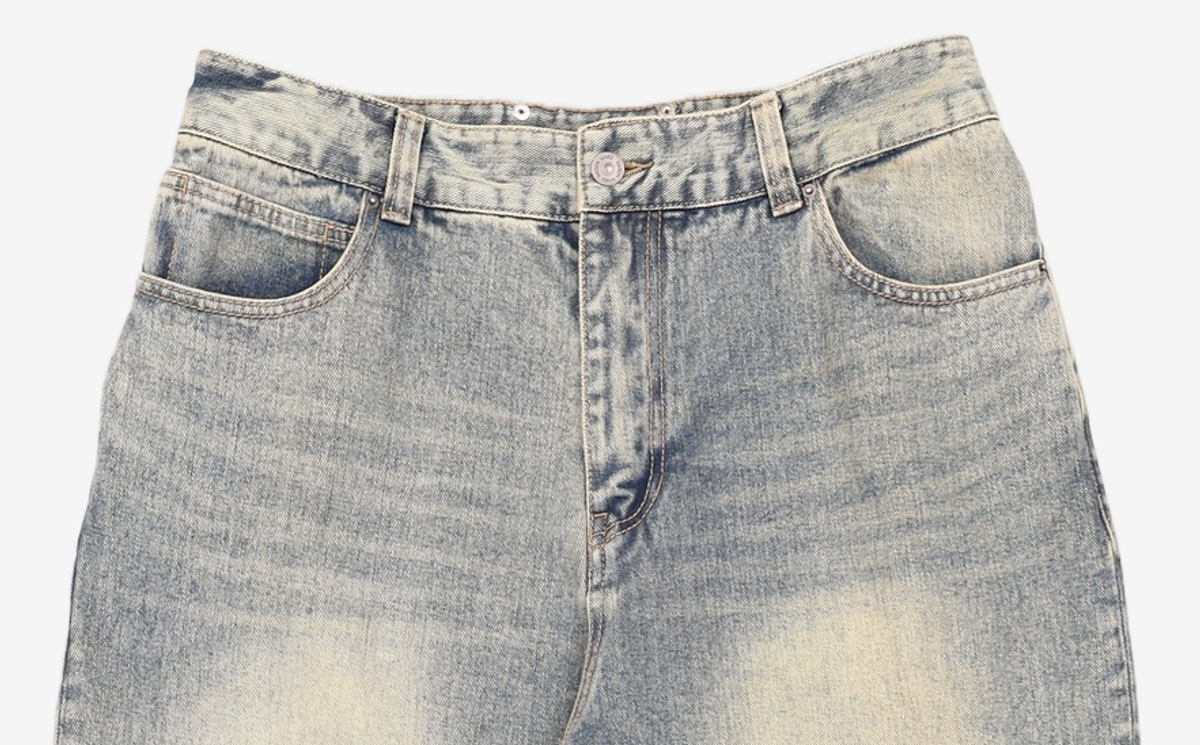 메종미네드(MAISON MINED) SAND DROUGHT WIDE DENIM PANTS BEIGE 50