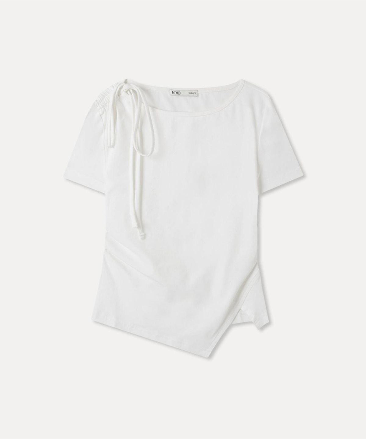미쏘(MIXXO) 숄더 셔링 반팔 티셔츠 RE HWG51SS_MIWHWG77QA