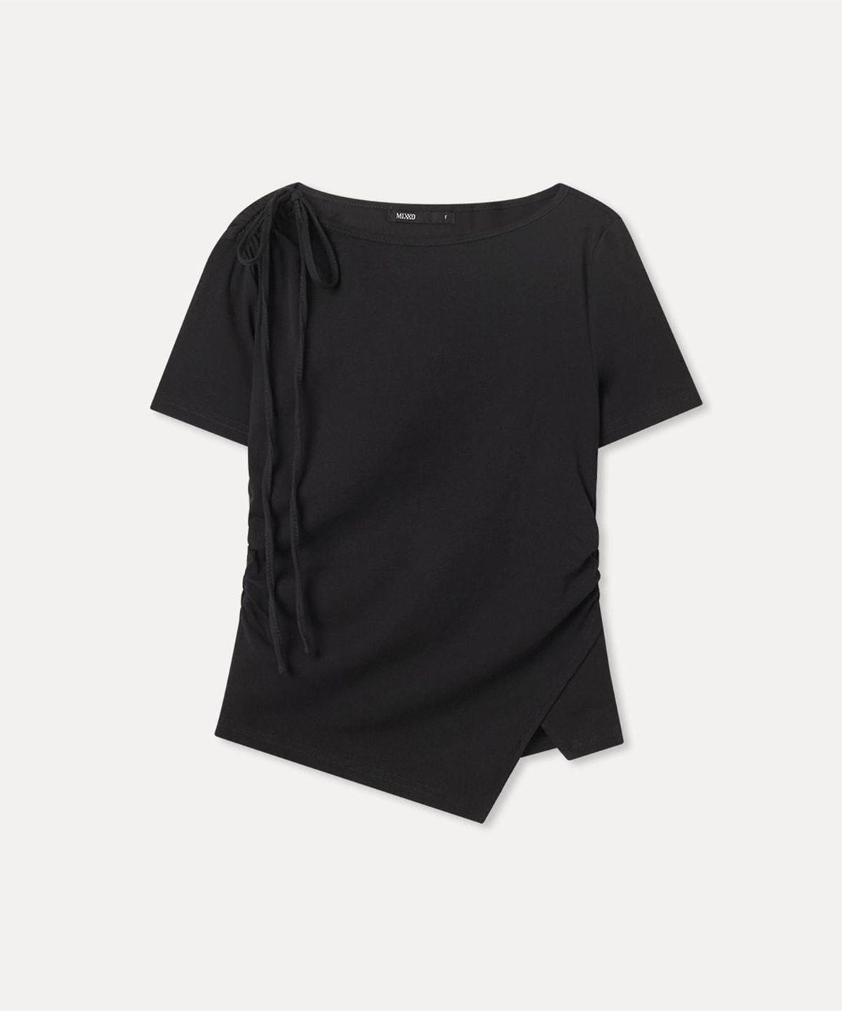 미쏘(MIXXO) 숄더 셔링 반팔 티셔츠 RE HWG51SS_MIWHWG77QA