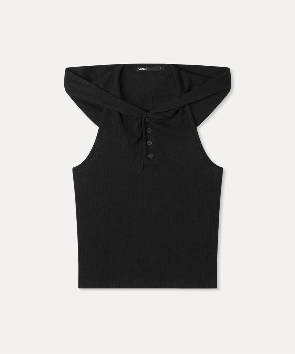 미쏘(MIXXO) 골지 나시 후드 티셔츠_MIWHNG709S