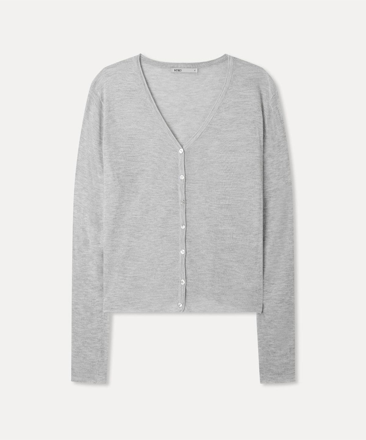 미쏘(MIXXO) 브이넥 시스루 가디건 RE CKG54SS_MIWCKG70QS