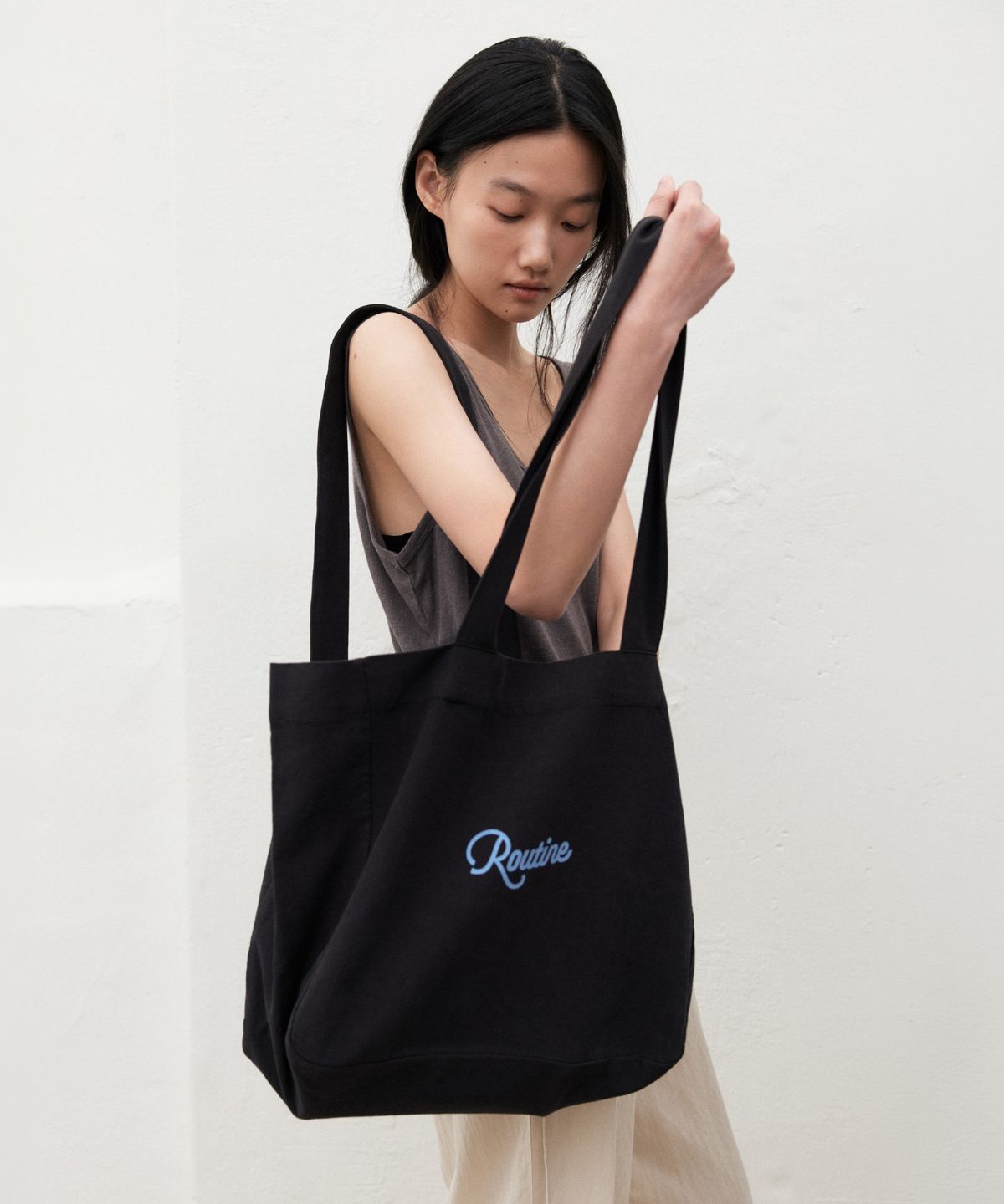 망고매니플리즈(MANGO MANY PLEASE) ROUTINE COTTON BAG_6COLORS
