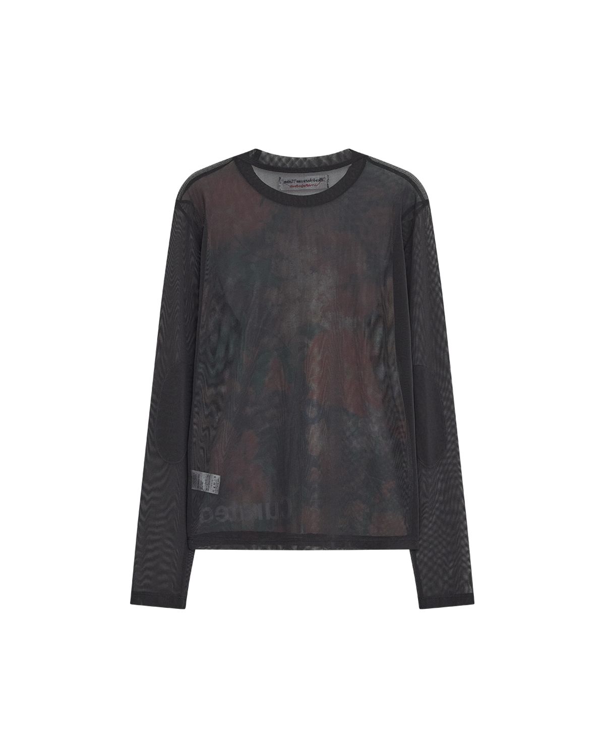 더뮤지엄비지터(THEMUSEUMVISITOR) DTP ARTWORK MESH SUMMER LONG SLEEVE (CHARCOAL)