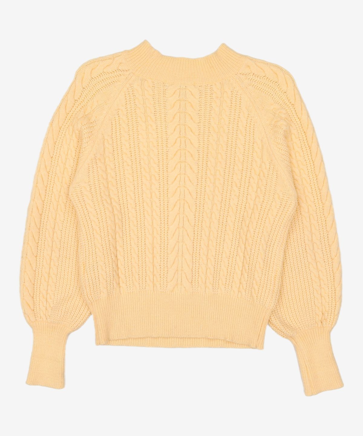 미쏘(MIXXO) 라운드 케이블 조직 스웨터 MIWKAAT64T M