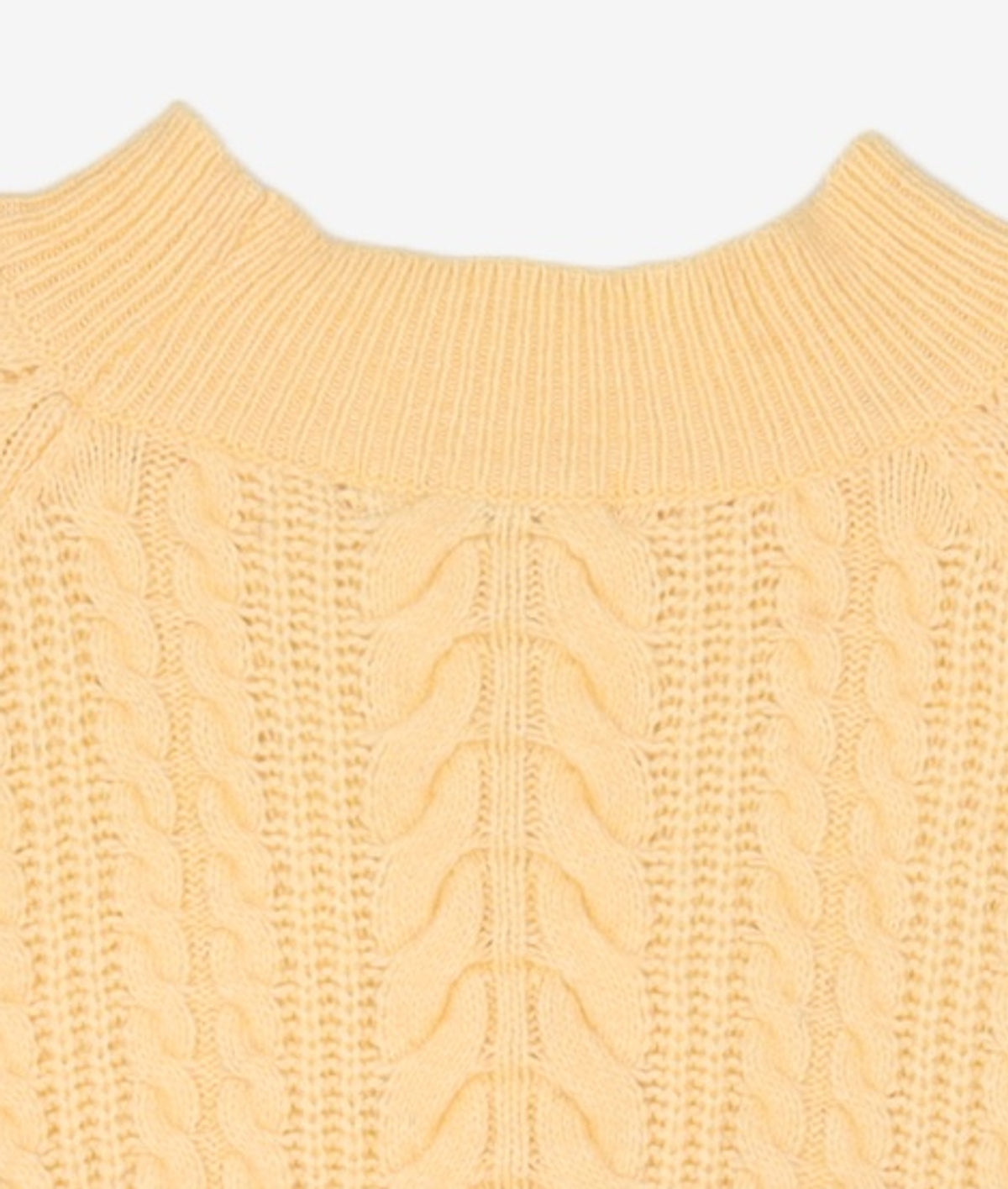 미쏘(MIXXO) 라운드 케이블 조직 스웨터 MIWKAAT64T M